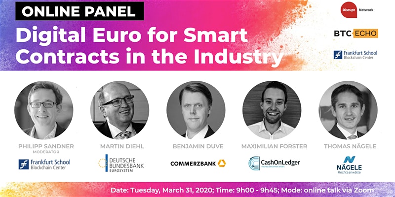 Online Panel: "Digital Euro for Smart Contracts in the Industry"