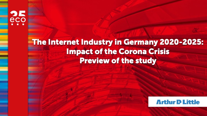 eco Study Shows: Corona Crisis Also Impacts the Internet Industry in Germany – Despite Short-Term Shocks, Long-Term Positive Effects Predominate 1