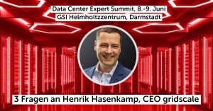 Data Center Expert Summit: 3 Questions for Henrik Hasenkamp, CEO gridscale