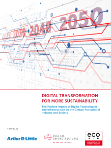 eco Study: 30 Per Cent Less Emissions by 2050 through Digital Levers and Modern Data Transmission 1