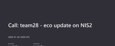 eco update on NIS2