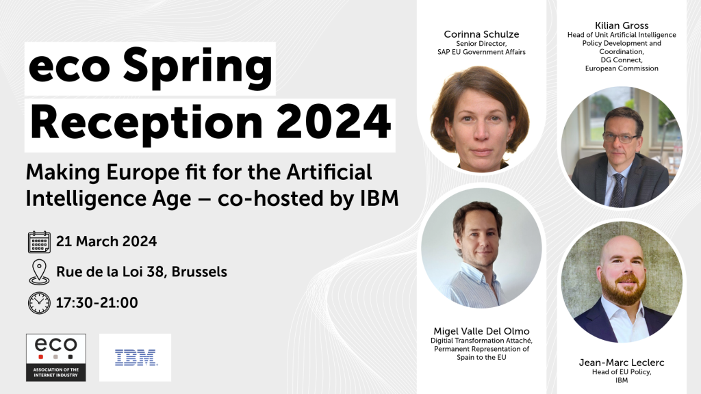 eco Spring Reception 2024: Making Europe fit for the Artificial Intelligence Age – co-hosted by IBM 9