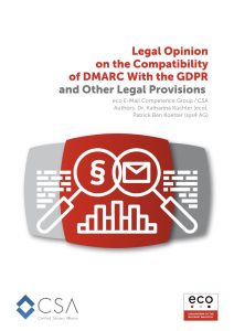 eco Association and CSA: Publication of Legal Opinion on the Compatibility of DMARC with the GDPR 1