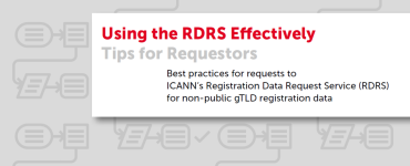 eco provides recommendations for the effective use of ICANN's Registration Data Request Services (RDRS) 1