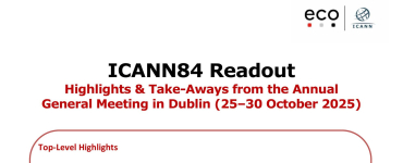 ICANN84 Readout Summary